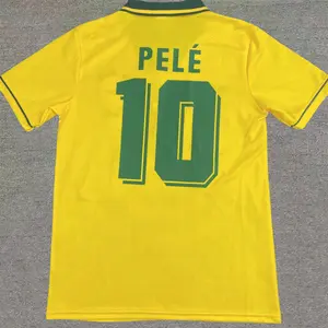football king Pele No. 10 home retro football jersey