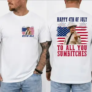 Happy 4th Of July To All You Sumbitches Shirt, Smokey And The Bandit Movie Tshirt, Funny 4th Of July Tee For Man And Women, Made In USA.