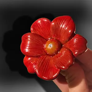 Cabinet Knobs, Handpainted Multicolor Handmade Floral Designs for Door Handles Wardrobe Kitchen or Make Up Cabinets Drawer Dresser Cupboard Pulls