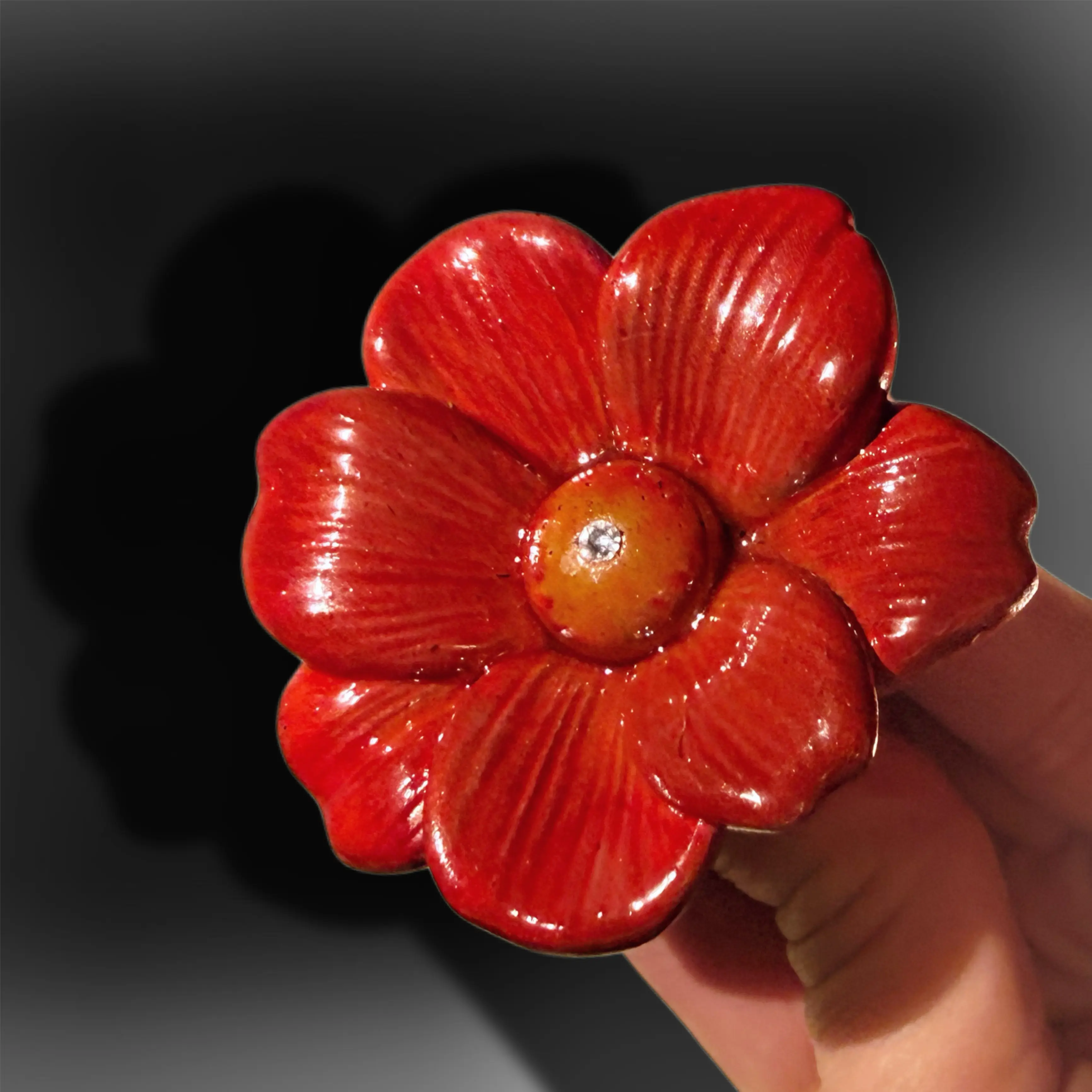 Cabinet Knobs, Handpainted Multicolor Handmade Floral Designs for Door Handles Wardrobe Kitchen or Make Up Cabinets Drawer Dresser Cupboard Pulls