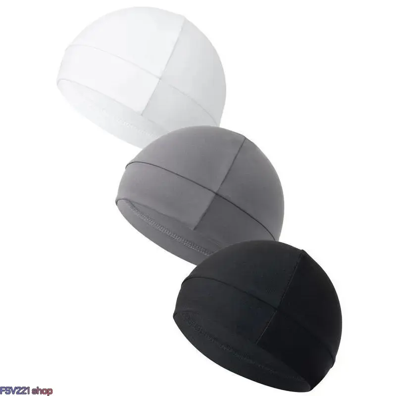 3-Pack / Single Unit – Unisex Solid-Color Multifunctional Skull Cap | 2025 Summer Sporty-Style Fitted Beanie | High-Stretch Helmet Liner | Cycling Accessory Ideal for Back-to-School, Outdoor Riding, and Birthday Outfits campingessentials