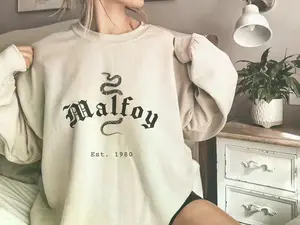 Malfoy Shirt Wizard Shirt Magical Pullover Draco Bookish Shirt Manor Green House Shirt Hp Potter Clothing Comprehensive Unisex Collection
