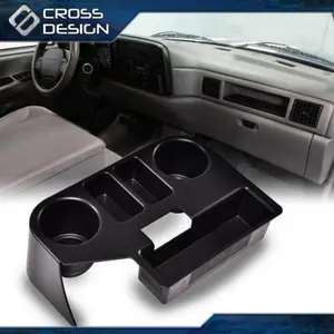 CROSSDESIGN Black Console Cup Holder Fit For 1994-1997 Dodge Ram 1500 2500 3500 Center US