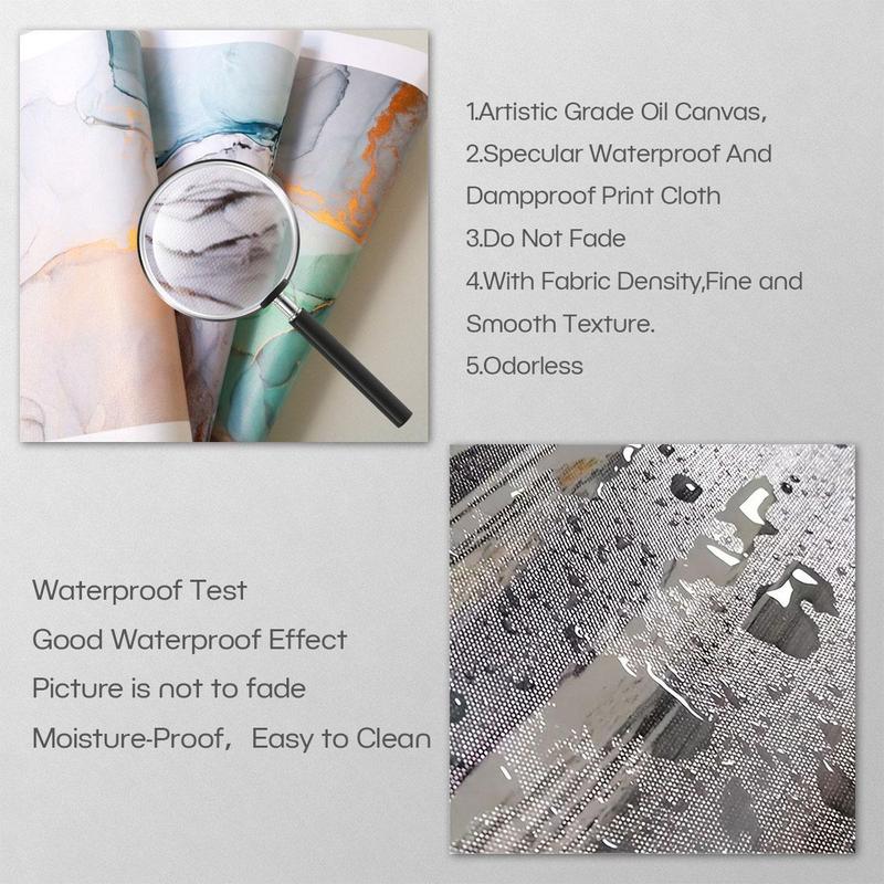 Car & Pool Pattern Canvas Painting with Frame, Modern Art Poster, Wall Art Decorative Painting for Home Living Room Office Bedroom, Artwork