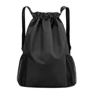 Drawstring Pocket Backpack Simple Travel Backpack Large Capacity Drawstring Gym Sports Football Basketball Bag