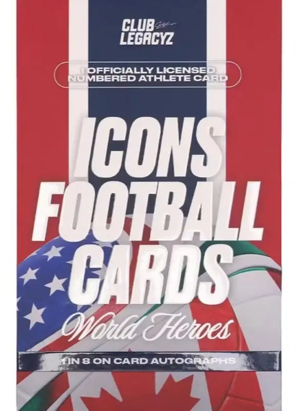 ( One Pack  ) 2026 Club Legacyz Icons World Heroes Soccer Fourth Edition Hobby Pack