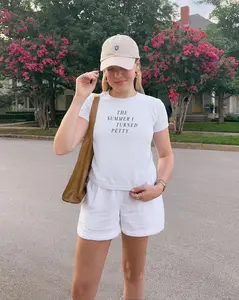 The Summer I Turned Petty Baby Tee, Funny Team Conrad Crop Top, Cousins Beach Shirt, Going Out Top, Book Inspired Merch, Babytee Y2K