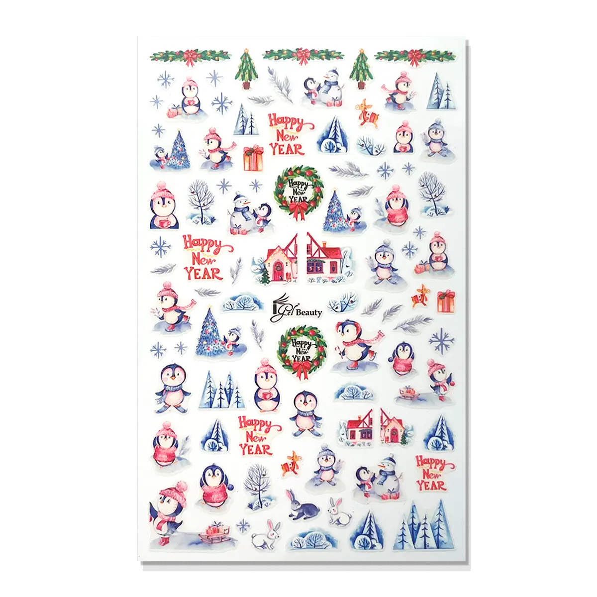 Nail Art Stickers - Christmas 38