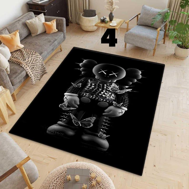Hypebeast art Rug, Bearbrick rug, Hype beast style 3