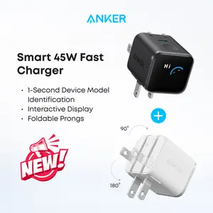 [live only] Anker Nano Charger (45W, Smart Display, 180° Foldable)，New Arrival Set