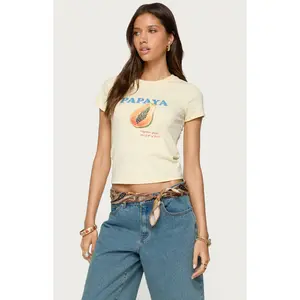 Edikted Women's Papaya T-Shirt