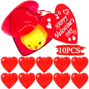 Heart-shaped Storage Box Red Clear Valentine's Day Gifts Plastic Hanging Ornaments Wedding Christmas Party Decor Jewelry Storage Decorative Organiser