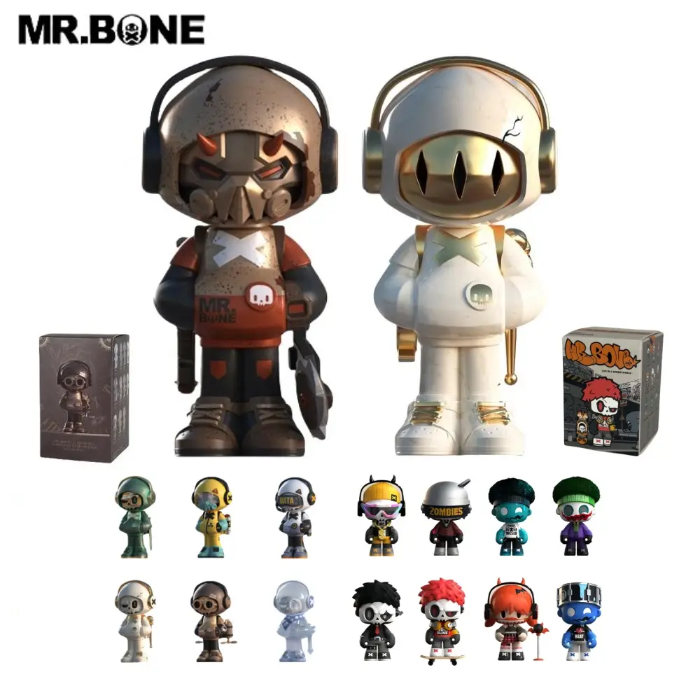 MR.BONE MINI Series Blind Box ,Collectible Toys Desktop Display Case Home Decoration ldeal,gift for boy,2.67inch Random Mystery Toys Action Figures