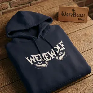 Werewolf Hoodie, Full Moon Sweatshirt, cool Hooded, Gothic Clothing, Horror Movie Apparel Menswear Kangaroo