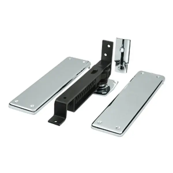 Double Action Spring Door Hinge, Polished Chrome Hinges