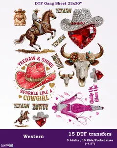 Western DTF Gang Sheet