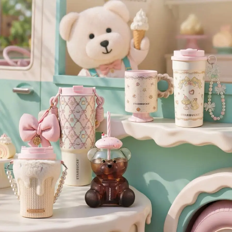 Starbucks 2026 Summer Dessert Party Collection, Latest Pastel Tumbler Cup And Mug Set, Cute Pink Drinkware, Limited Edition Collector Gift