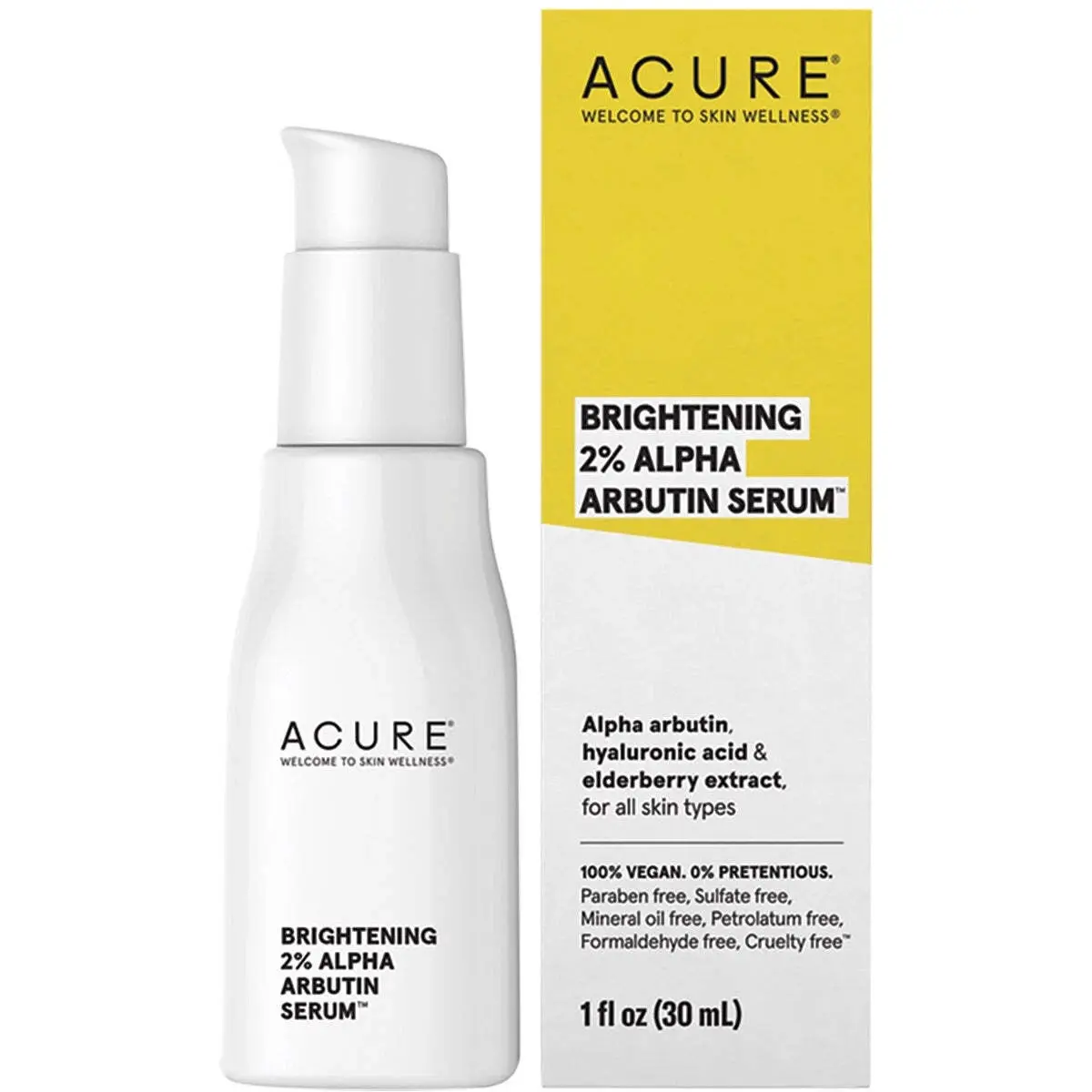 Acure Brightening 2% Alpha Arbutin Serum 30ml Acure Brightening 2% Alpha Arbutin Serum 30ml