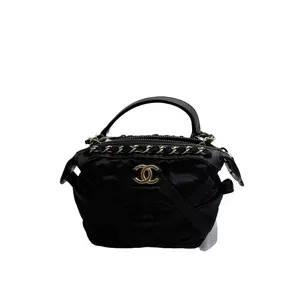 Pre-owned CHANEL H5Chanel 22P Mini Nylon Dumpling Bag (Mini Lunch Box Bag) 17780