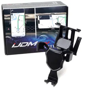 iJDMTOY Smartphone Gravity Holder w/Exact Fit Clip-On Dash Mount For Honda 2023-up Accord (Won't Occupy Air Vent Opening)