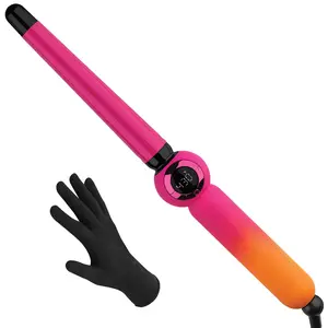 Bed Head Rock N' Waver Digital Tapered Curling Wand Curler - 3/4-1 in Barrel, Natural-Looking Waves, Textured Curls