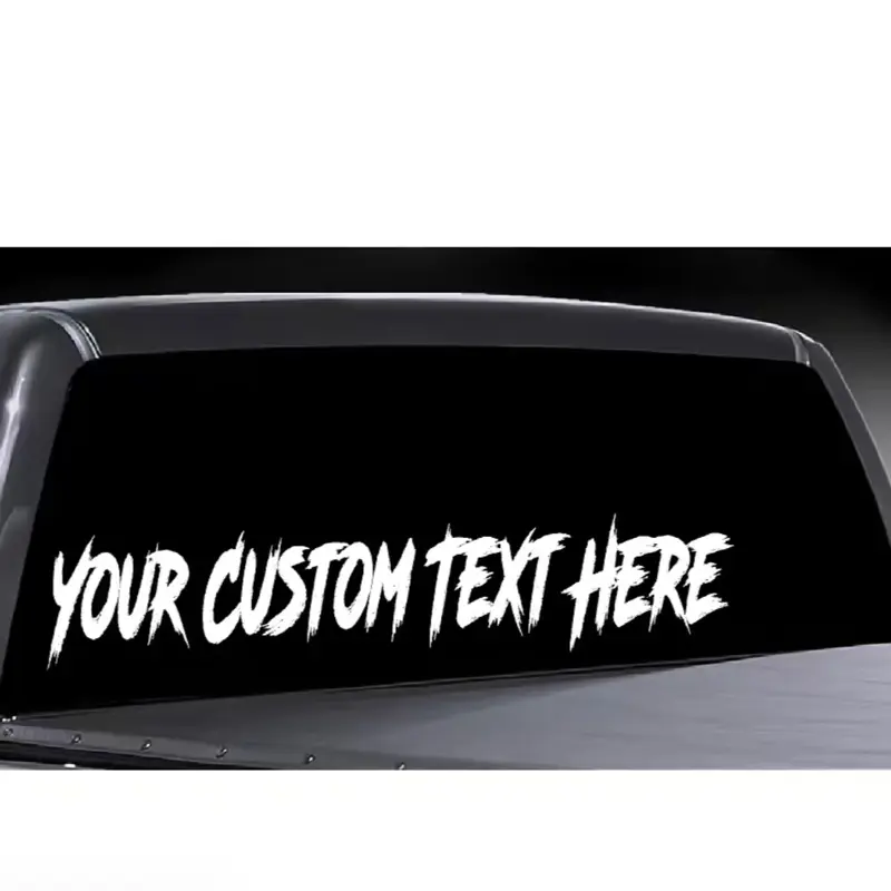Custom text Car/Truck Vinyl graphic decals