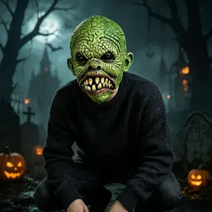1pc Luminous Full-Head Vecna Mask, Suitable for Halloween Cosplay & Themed Parties