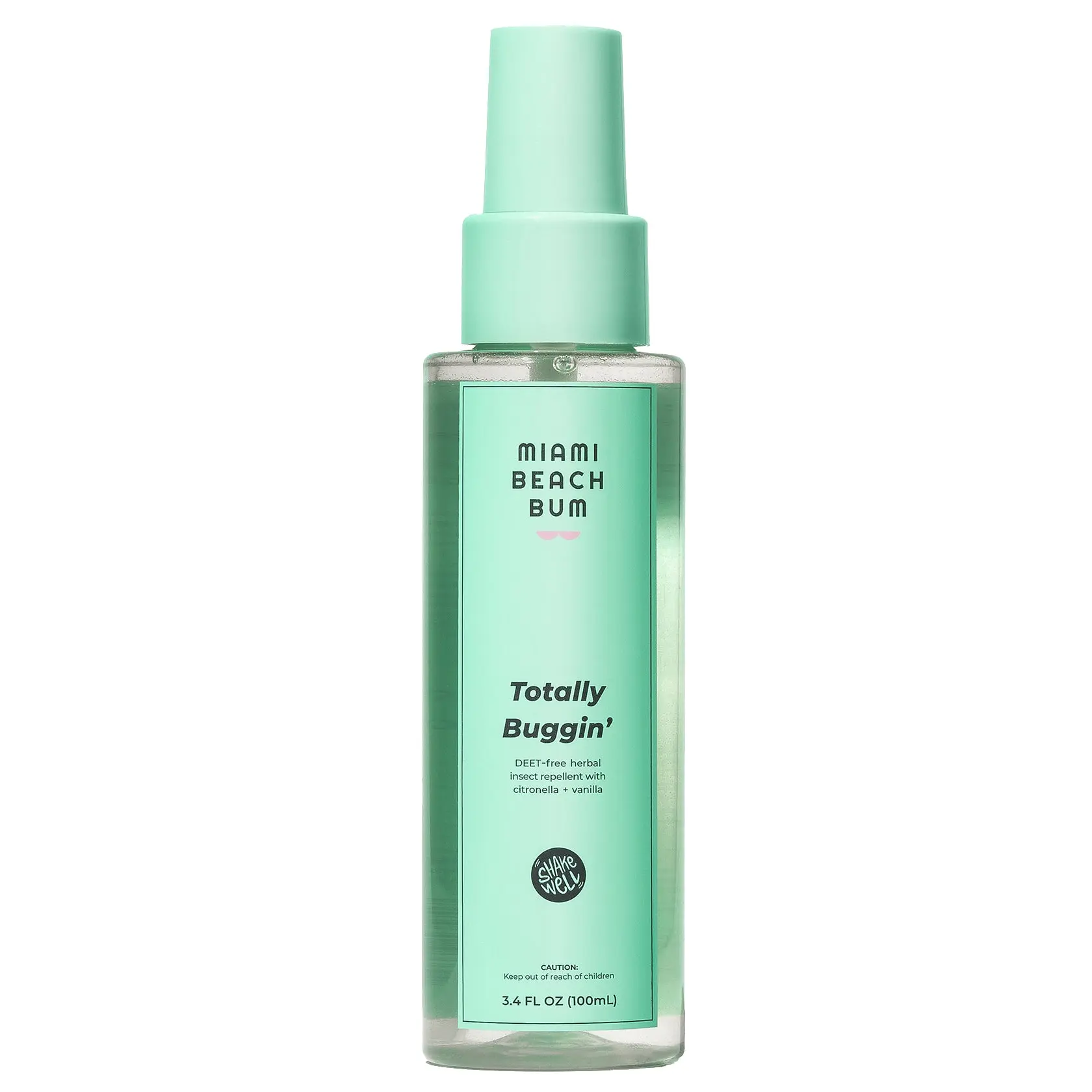 Totally Buggin' All Natural DEET-free Bug Spray for Kids, Adults & Pets- 3.4oz (100mL)