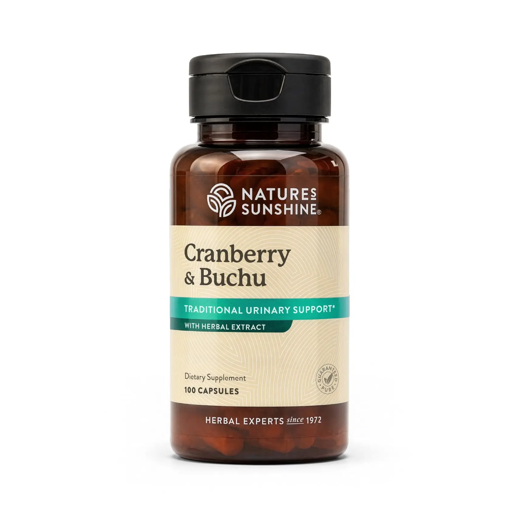 Nature's Sunshine Cranberry and Buchu Concentrate Capsules. 100 Count