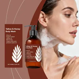 Cow Fat Honey Body Wash, Gentle Cleansing, Refreshing Moisturizing, Hydrating Skincare, Clean Bathing, Skin Care Shower Gel