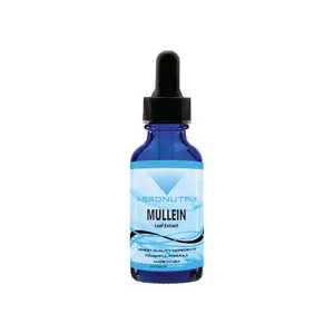 Absonutrix Mullein 300 mg Liquid 4 Oz 300 Servings Made in USA Quick Absorption Non-GMO GMP Certified Cruelty-Free Supplement