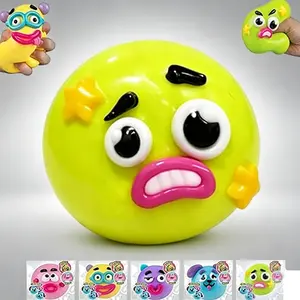 New Smushers Squishy Cutie Toy, Funny Face Dog Face Swap Squishy, Soft Moldable Anxiety Stress Relief Squeeze Toy, Safe Maltose Material Portable Sensory Decompression Toy for Party Favors