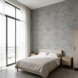 Self-Adhesive Concrete Wallpaper Industrial Weathered Texture Waterproof Moisture-Proof Removable Bathroom Bedroom Decor 40cm X 3m