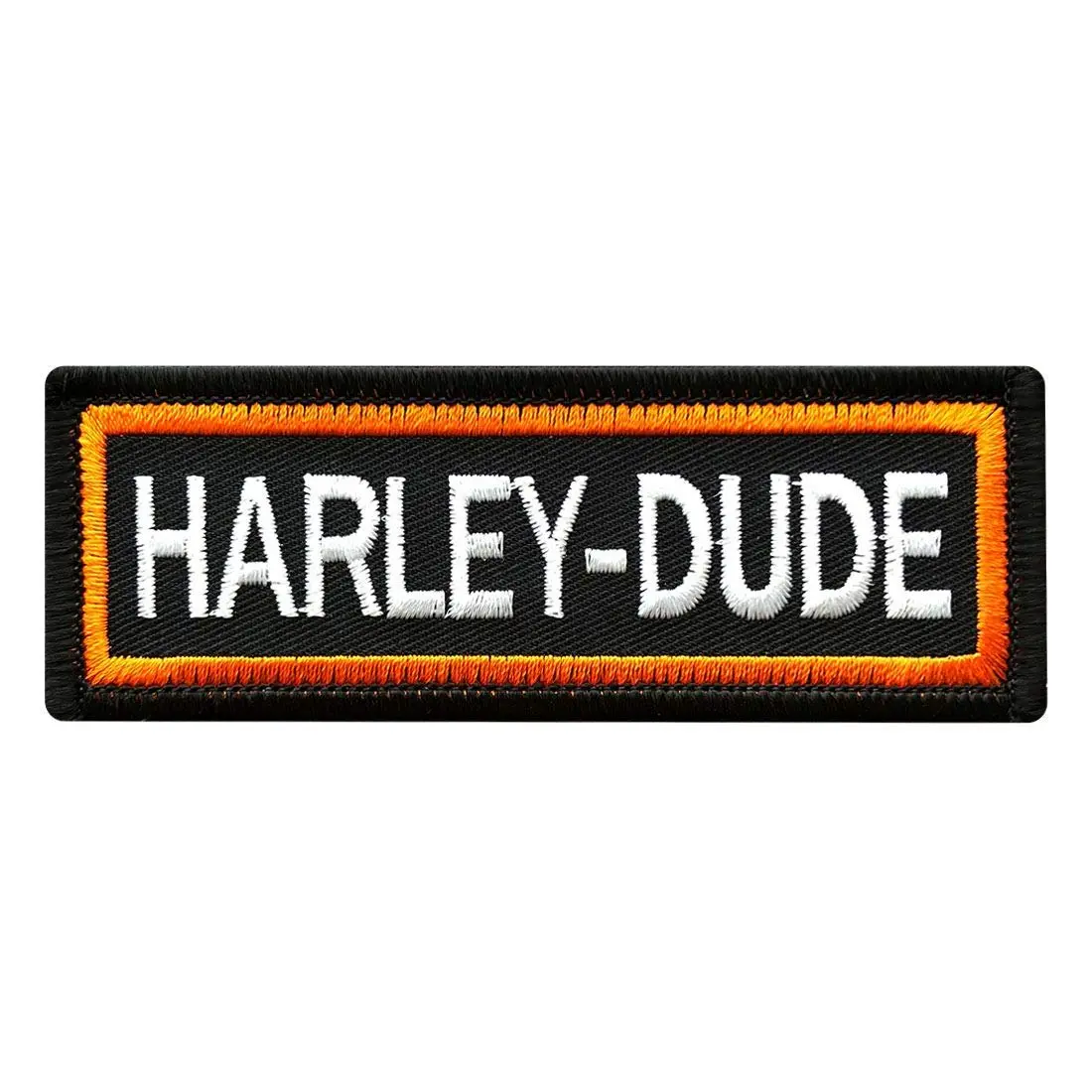 Harley Dude MC Harley Rider Patch [Iron on sew on-3.75 X 1.25]