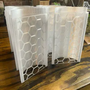 3D Printed Moss Poles Made Out of PEGT Filament with Honeycomb Design. Heat and water resistant. Stackable