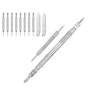 Spring Bar Tool Watch Link Remover Tool Kit with Instruction Manual Watch Band Tool Link Pin Removal for Watch Repair Band Adjustment Replacement Sizing