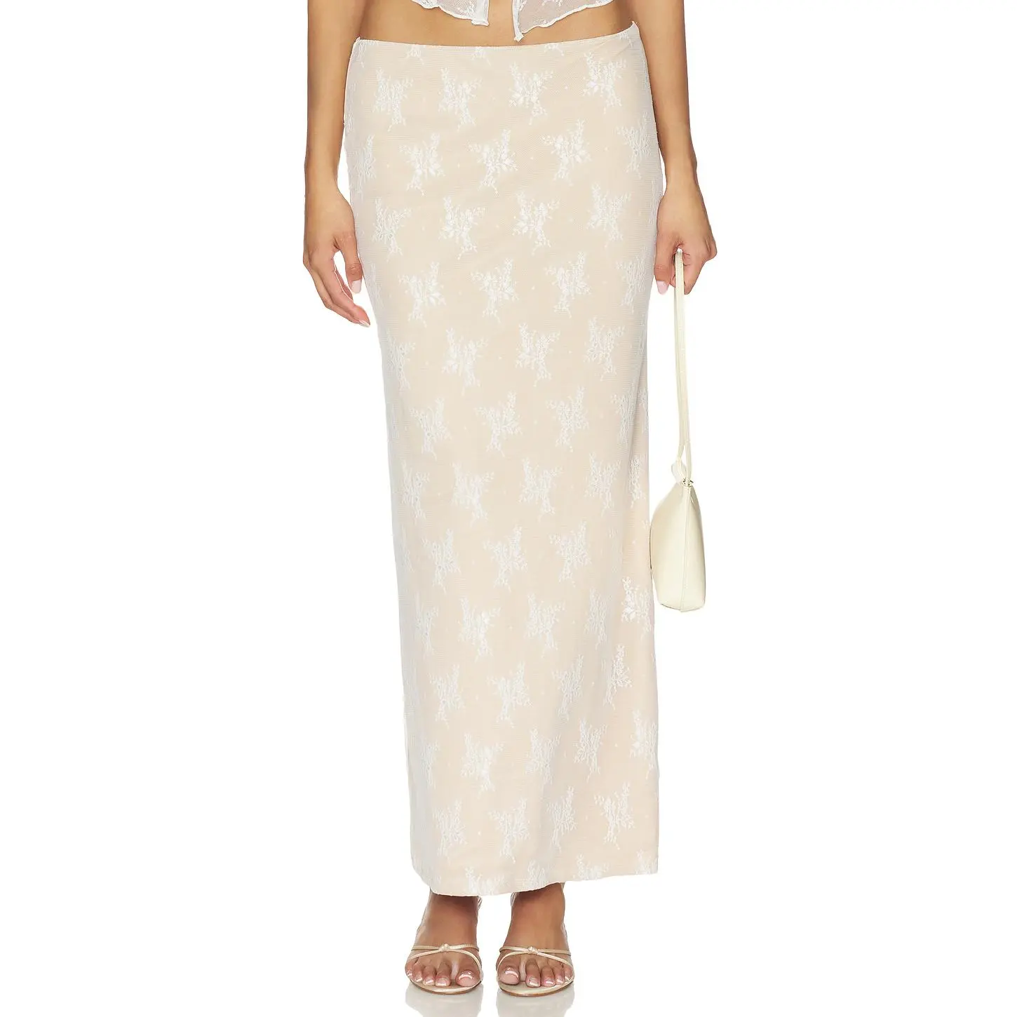 Tiger Mist Karolina Maxi Skirt in White