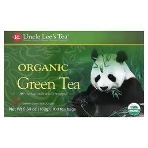 Uncle Lee's Tea Organic Green Tea, 100 Tea Bags, 5.64 oz (160 g) Uncle Lee's Tea Organic Green Tea, 100 Tea Bags, 5.64 oz (160 g)