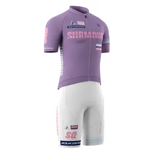 Men's Cycling Jersey Set Road Bike Shorts Sleeves Jersey Zipper Pokcet Bib Shorts with Padded, Cycling Clothing kit Men.