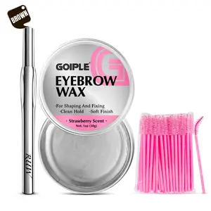 Eyebrow Wax Gel for Shaping and Fixing with Clean Hold and Soft Finish Strawberry Scent 1oz Cosmetic Makeup Nourishing Smooth Daily Brow Enhancer Brow Stain