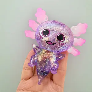 Sequin pinch Le Maltose Color Salamander Fun decompression toy vent pinch tpr force control toy Decompression Squeeze Stress Relief Fidget