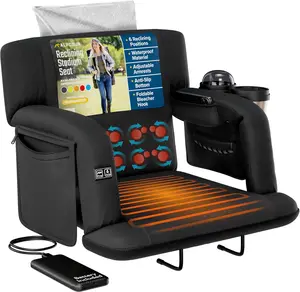 Alpcour Stadium Seat for Bleachers Reclining Comfort Seat Back Support Cushion Waterproof Material and Lightweight portable folding
