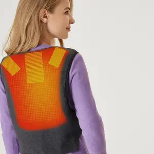 Rechargeable Heated Vest with Invisibility Pocket Design, Multi-Adjustable Temperature Settings, Gentle Heating for Office & Commuting Use