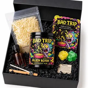 Complete DIY Candle Making Kit with Crystals | Soy Candle Kit Gift Set | Aesthetic Candle Kit for Adults