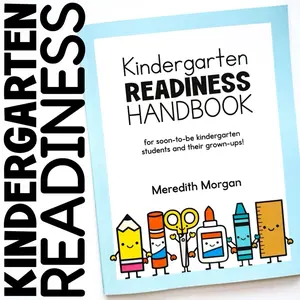 Kindergarten Readiness Handbook: A Kindergarten Workbook for Learning at Home With Math and Reading Activities, Coloring Pages, and More
