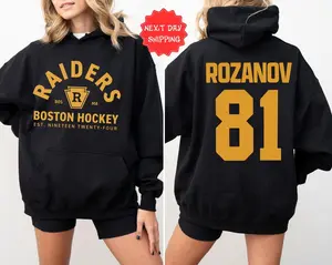 2-sides Ilya Rozanov #81-Boston Raiders Hoodie & Sweatshirt Heated Rivalry Inspired Shirt Hudson Williams Connor Storrie Hoodie