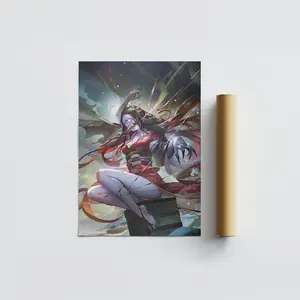 Demon Slayer - Nezuko Kamado Poster - High Quality Digital Poster - Manga Art Print - Anime Wall Print Minimalist - Wall Art Decor ASER118
