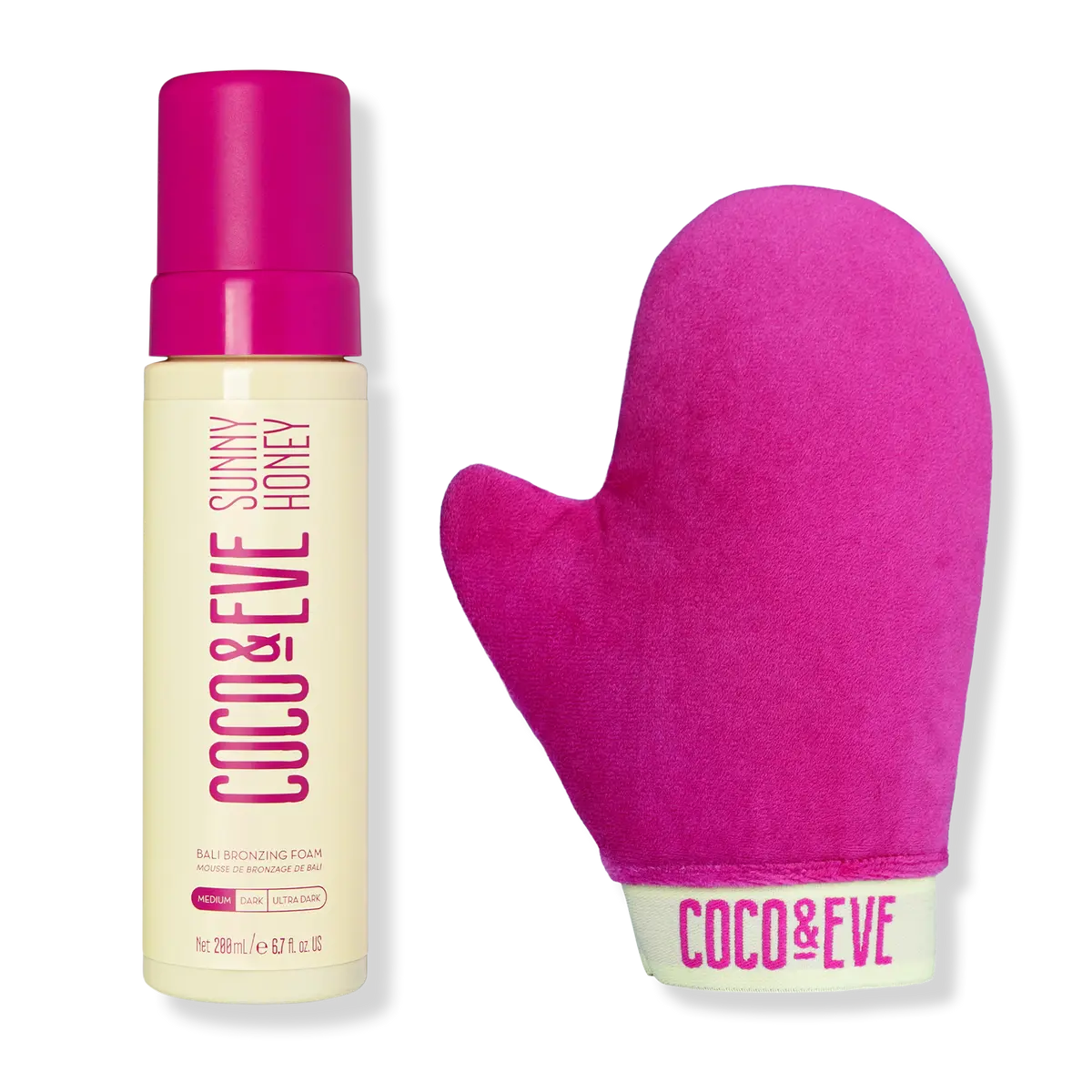 Coco & Eve Self Tanning Body Duo: Medium Bronzing Foam + Applicator Mitt Coco & Eve Self Tanning Body Duo: Medium Bronzing Foam + Applicator Mitt