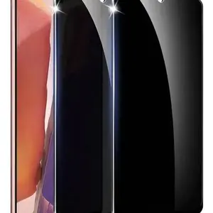 2-Pack Privacy Screen Protector for Samsung S26 S25 S24 S23, Full Coverage Bubble-Free Tempered Glass Film, Compatible with Fingerprint Recognition