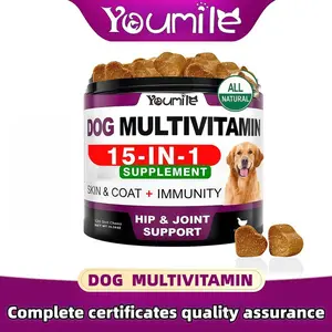 Multivitamin Chewable Tablets for Dogs – Daily Nutritional Supplement with Essential Vitamins & Minerals to Support Immune System, Joints, Skin & Coat Health